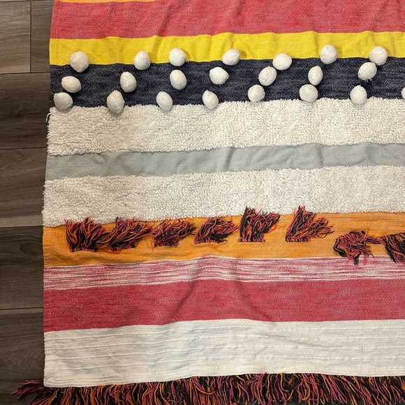 Beautiful Artistic Accent Carpet 100% Cotton - Picture 3 of 11